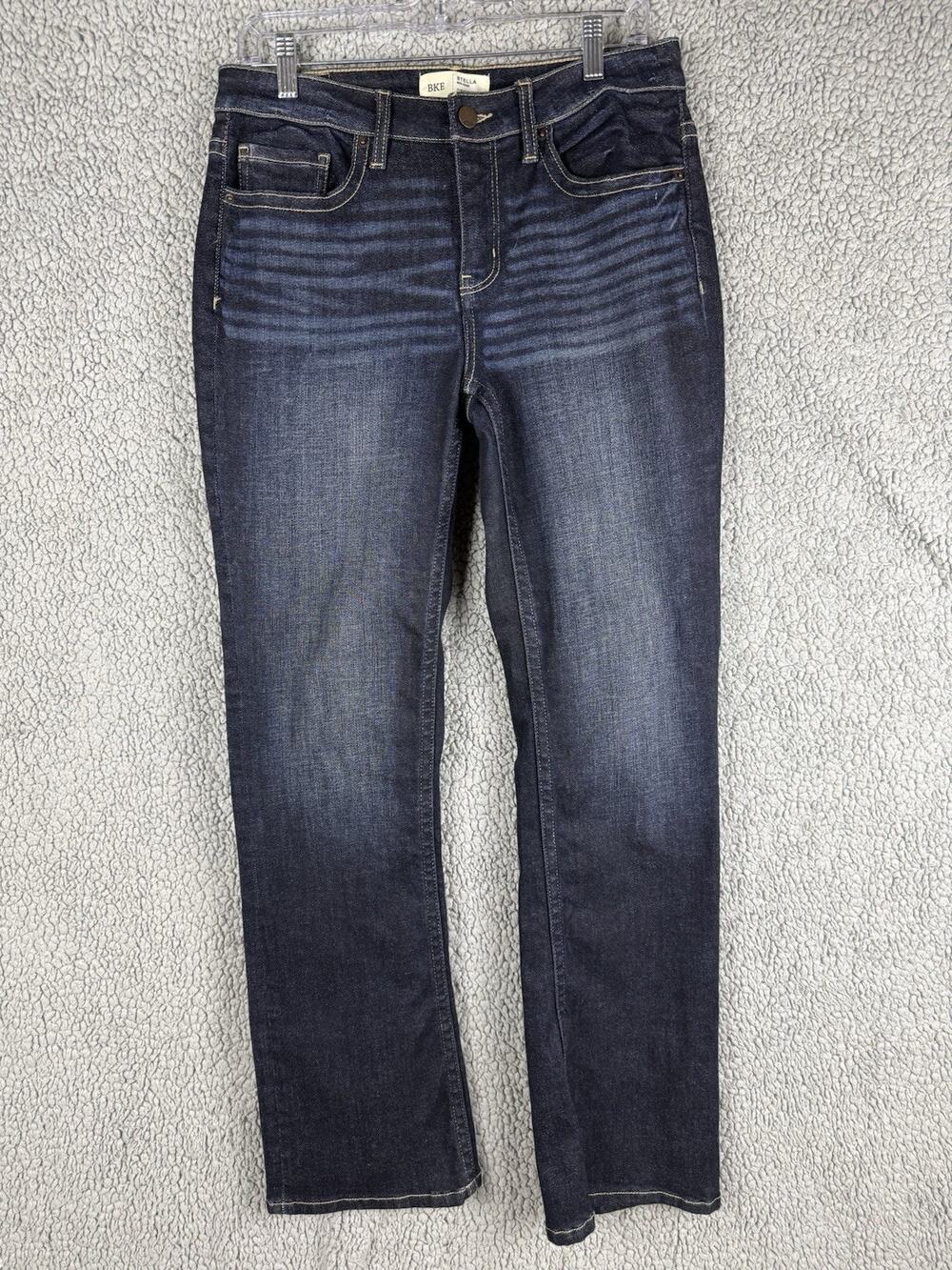 BKE Women’s Bootcut Medium Wash Denim Jeans Mid Rise 5-Pocket Size 29 x31 1/2